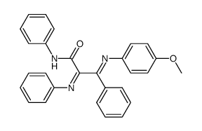 3-((4-methoxyphenyl)imino)-N,3-diphenyl-2-(phenylimino)propanamide结构式