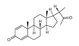 24-norchola-1,4-diene-3,22-dione结构式