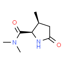 2-Pyrrolidinecarboxamide,N,N,3-trimethyl-5-oxo-,(2R,3S)-(9CI) Structure