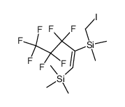 (E)-3,3,4,4,5,5-heptafluoro-2-[(iodomethyl)dimethylsilyl]-1-(trimethylsilyl)pentene结构式