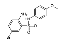 2-amino-5-bromo-N-(4-methoxyphenyl)benzenesulfonamide结构式