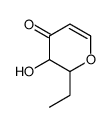 2-ethyl-3-hydroxy-2,3-dihydropyran-4-one Structure