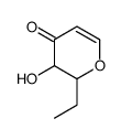 2-ethyl-3-hydroxy-2,3-dihydropyran-4-one结构式