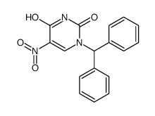 1-benzhydryl-5-nitropyrimidine-2,4-dione结构式