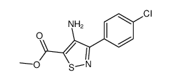 methyl 4-amino-3-(4-chlorophenyl)-1,2-thiazole-5-carboxylate Structure