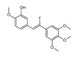 5-[2-fluoro-2-(3,4,5-trimethoxyphenyl)ethenyl]-2-methoxyphenol Structure