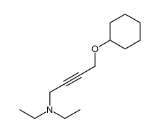 4-cyclohexyloxy-N,N-diethylbut-2-yn-1-amine结构式