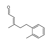 3-methyl-5-(2-methylphenyl)pent-2-enal Structure