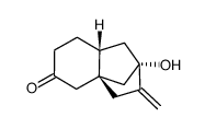 (2S,4aR,8aR)-2-hydroxy-3-methylenehexahydro-2H-2,4a-methanonaphthalen-6(5H)-one Structure