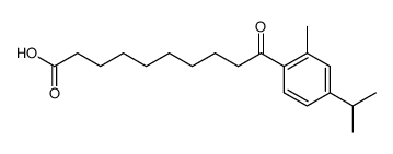 10-(4-isopropyl-2-methylphenyl)-10-oxodecanoic acid结构式