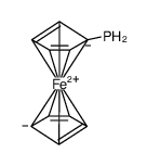 Ferrocene, phosphino Structure