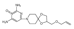 2,4-Pyrimidinediamine, 6-[2-[(2-propen-1-yloxy)methyl]-1,4-dioxa-8-azaspiro[4.5]dec-8-yl]-, 3-oxide Structure