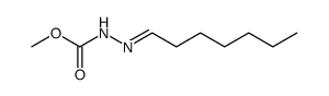 n-Heptaldehyd-methoxycarbonyl-hydrazon Structure