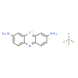 3,7-Diaminophenothiazin-5-ium tetrafluoroborate structure