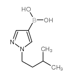 1-(3-甲基丁基)-1H-吡唑-4-硼酸结构式