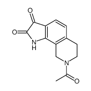 8-acetyl-1,6,7,9-tetrahydropyrrolo[3,2-h]isoquinoline-2,3-dione Structure