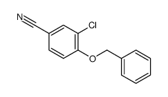 4-BENZYLOXY-3-CHLORO-BENZONITRILE structure