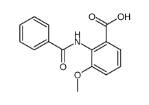 2-benzoylamino-3-methoxy-benzoic acid Structure