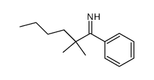 2,2-dimethyl-1-phenyl-hexan-1-one-imine Structure