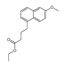 4-(6-methoxy-[1]naphthyl)-butyric acid ethyl ester Structure