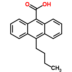 10-Butyl-9-anthracenecarboxylic acid结构式