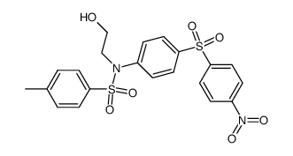 toluene-4-sulfonic acid-[N-(2-hydroxy-ethyl)-4-(4-nitro-benzenesulfonyl)-anilide] Structure