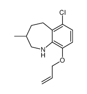 9-allyloxy-6-chloro-3-methyl-2,3,4,5-tetrahydro-1H-benzazepine结构式