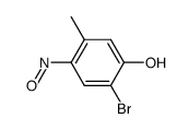 2-bromo-5-methyl-4-nitroso-phenol结构式