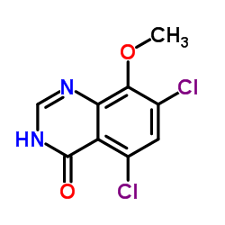 5,7-Dichloro-8-methoxy-4(3H)-quinazolinone Structure