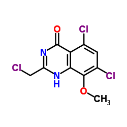 4(1H)-Quinazolinone,5,7-dichloro-2-(chloromethyl)-8-methoxy- (9CI) structure