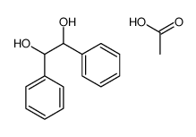 acetic acid,1,2-diphenylethane-1,2-diol Structure
