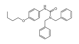 1,1-dibenzyl-3-(4-butoxyphenyl)urea Structure
