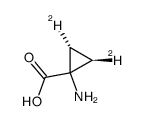 1-amino-(c-2,t-3-2H2)-r-1-cyclopropanecarboxylic acid Structure