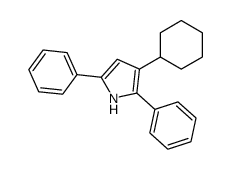 3-cyclohexyl-2,5-diphenyl-1H-pyrrole Structure