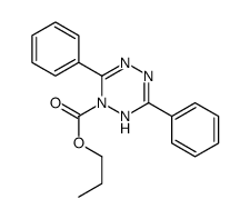 3,6-二苯基-1,2,4,5-四嗪-1(4H)-羧酸丙酯结构式