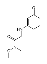 N-methoxy-N-methyl-2-((3-oxocyclohex-1-en-1-yl)amino)acetamide结构式