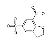 2,3-Dihydro-7-nitrobenzo[b]furan-5-sulphonyl chloride Structure