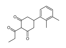 5-(2,3-dimethylphenyl)-2-propanoylcyclohexane-1,3-dione结构式