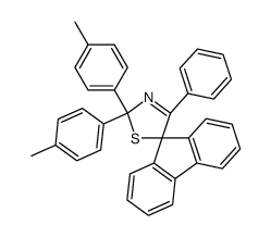 2',2'-di-p-tolyl-4'-phenylspiro[fluorene-9,5'(2H)-[1,3]thiazole]结构式