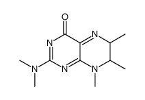 2-(dimethylamino)-6,7,8-trimethyl-6,7-dihydropteridin-4-one结构式