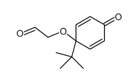 2-(1-tert-butyl-4-oxocyclohexa-2,5-dien-1-yl)oxyacetaldehyde Structure