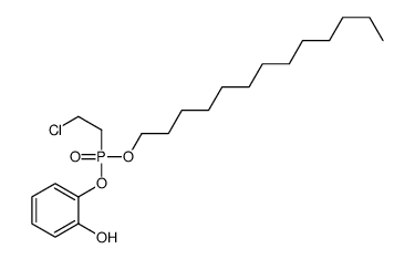 2-[2-chloroethyl(tridecoxy)phosphoryl]oxyphenol Structure