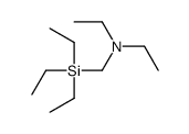 N-ethyl-N-(triethylsilylmethyl)ethanamine结构式
