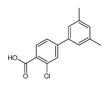 3-CHLORO-3',5'-DIMETHYL-[1,1'-BIPHENYL]-4-CARBOXYLIC ACID structure