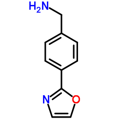 1-[4-(1,3-Oxazol-2-yl)phenyl]methanamine structure