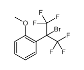 Benzene, 1-[1-bromo-2,2,2-trifluoro-1-(trifluoromethyl)ethyl]-2-methoxy Structure