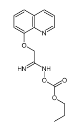 [(1-amino-2-quinolin-8-yloxyethylidene)amino] propyl carbonate Structure