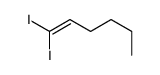 1,1-diiodohex-1-ene结构式