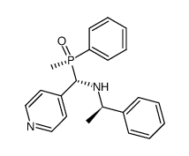 (+)-1-[N-(α-methylbenzylamino)]-1-(4-pyridyl)-methyl-phenylmethylphosphine oxide结构式