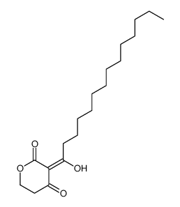 3-(1-hydroxytetradecylidene)oxane-2,4-dione结构式